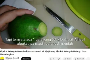 Gagal matang usai diperam, wanita ini punya trik mengolah alpukat setengah mentah jadi masakan lezat