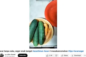 Bukan pakai cuka, ini cara bikin acar timun supaya lebih segar dan nggak mudah lembek