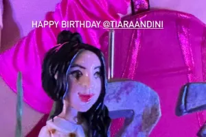 Bertema SpongeBob, 7 detail potret kue ulang tahun Tiara Andini ini unik berhias biota laut