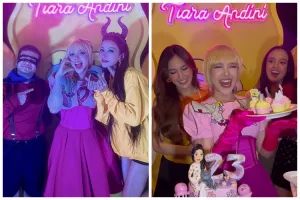 Bertema SpongeBob, 7 detail potret kue ulang tahun Tiara Andini ini unik berhias biota laut