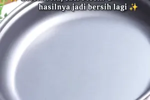 Wajan gosong berkerak sulit dibersihkan? Ini trik basmi nodanya tanpa bikin lecet pakai 1 bahan dapur