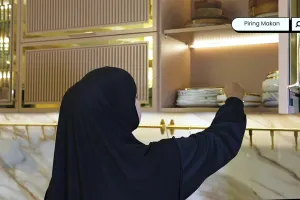 9 Cara Tasyi Athasyia menata alat masak di dapur baru, tampak rapi di rak canggih serba otomatis