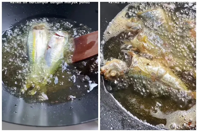 Cara mengurangi percikan minyak saat menggoreng ikan ini ampuh tanpa jahe atau tepung