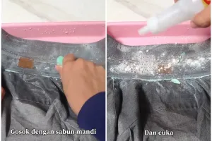 Cara menghilangkan noda keringat di kerah baju ini bikin warna tak luntur, cukup pakai 2 bahan dapur