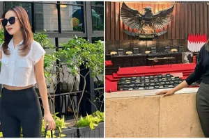 Bungkam cibiran dengan prestasi, ini 9 potret Mayang adik mendiang Vanessa Angel magang di DPR RI