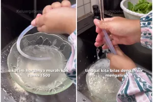 Bukan pakai cuka, ini cara bersihkan selang dispenser dekil agar bebas bau cuma pakai 2 bahan dapur