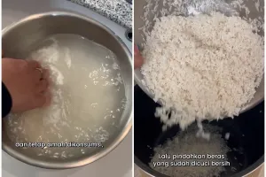 Kerap diabaikan, ini alasan mengapa sebaiknya jangan mencuci beras langsung di panci rice cooker