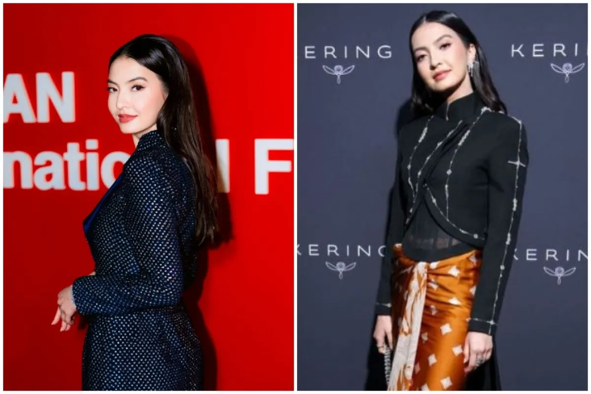 Riasannya fresh antidempul, ini 9 detail gaya makeup Raline Shah di acara bergengsi dunia