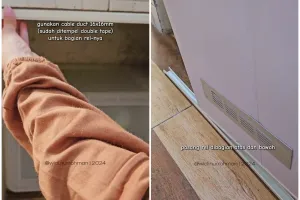 Modal Rp100 ribuan, ini cara bikin pintu kolong dapur supaya tetap estetik dan lebih rapi