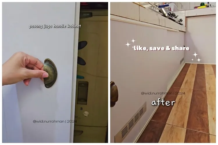 Modal Rp100 ribuan, ini cara bikin pintu kolong dapur supaya tetap estetik dan lebih rapi