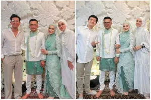 7 Potret detail makeup akad pernikahan ke-2 Irish Bella, elegan dengan riasan soft glam