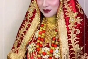 9 Potret detail makeup Bella Fawzi saat pemotretan jadi pengantin, kenakan adat Koto Gadang dan Melayu