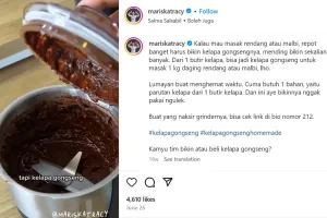 Tak perlu repot diulek, ini trik bikin kelapa gongseng bumbu rendang agar berminyak dan lebih sedap