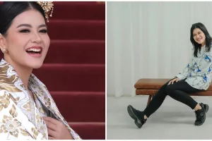 6 Potret Kahiyang Ayu berkebaya merah di pelantikan Prabowo-Gibran, wajah kian tirus bikin pangling