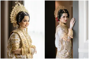 Sama-sama dipersunting keluarga Alwi, ini 7 beda gaya makeup pernikahan Putri D'Academy dan Nia LIDA