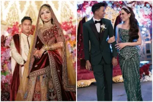 Sama-sama dipersunting keluarga Alwi, ini 7 beda gaya makeup pernikahan Putri D'Academy dan Nia LIDA