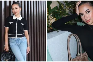 9 Potret Jennifer Coppen melenggang di catwalk Jakarta Fashion Week, auranya noni Belanda