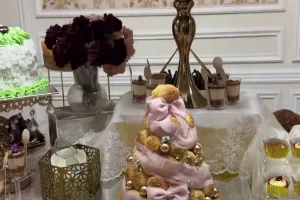 8 Hidangan menyambut pengantin baru Yislam kakak Fadil Jaidi dan Miskah, komplet serba manis