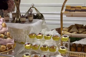 8 Hidangan menyambut pengantin baru Yislam kakak Fadil Jaidi dan Miskah, komplet serba manis