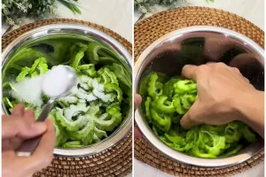 Jangan cuma diremas garam, ini cara masak pare agar rasanya tak pahit dan warnanya tetap hijau