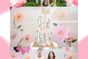Bertema feminin, ini 5 potret detail kue baby shower Jessica Iskandar yang elegan abis