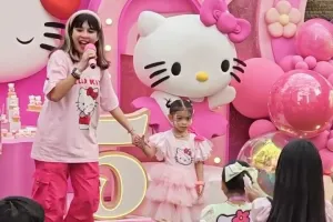 9 Momen meriah ulang tahun putri Selvi Ananda La Lembah Manah ke-5, ekspresi Gibran malah jadi sorotan