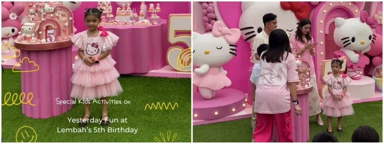9 Momen meriah ulang tahun putri Selvi Ananda La Lembah Manah ke-5, ekspresi Gibran malah jadi sorotan