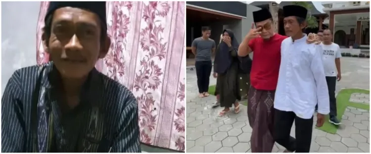 7 Momen Sonhaji pedagang es teh berangkat umrah sekeluarga, menangis minta maaf kepada Gus Miftah