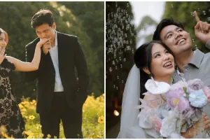 9 Potret prewedding Frans Faisal dan Indah Pertiwi, ekspresi mesra kakak Fuji bikin salfok