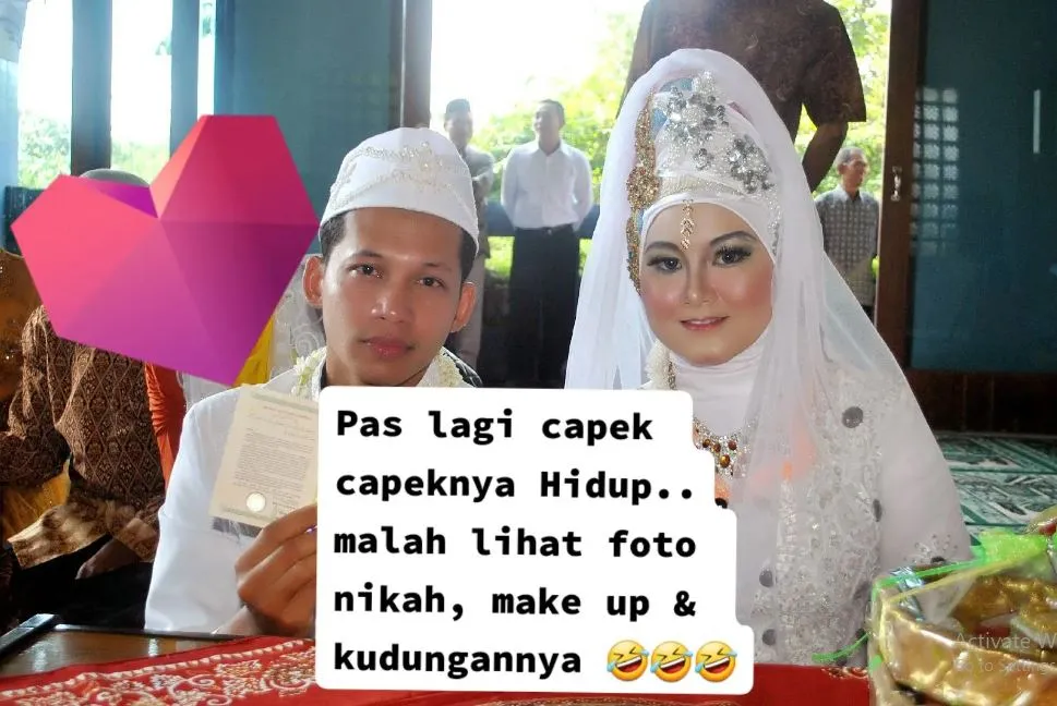 pengantin hijab jadul © TikTok pengantin hijab jadul © TikTok