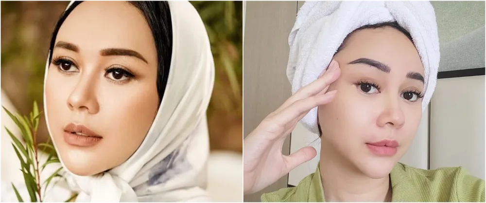 pesona aura kasih pakai dan tanpa makeup © instagram