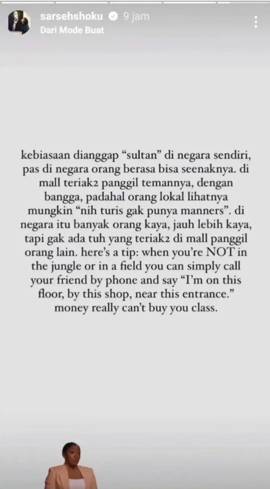 Sarah Sechan curhat attitude artis sultan teriak di luar negeri © berbagai sumber Sarah Sechan curhat attitude artis sultan teriak di luar negeri © berbagai sumber