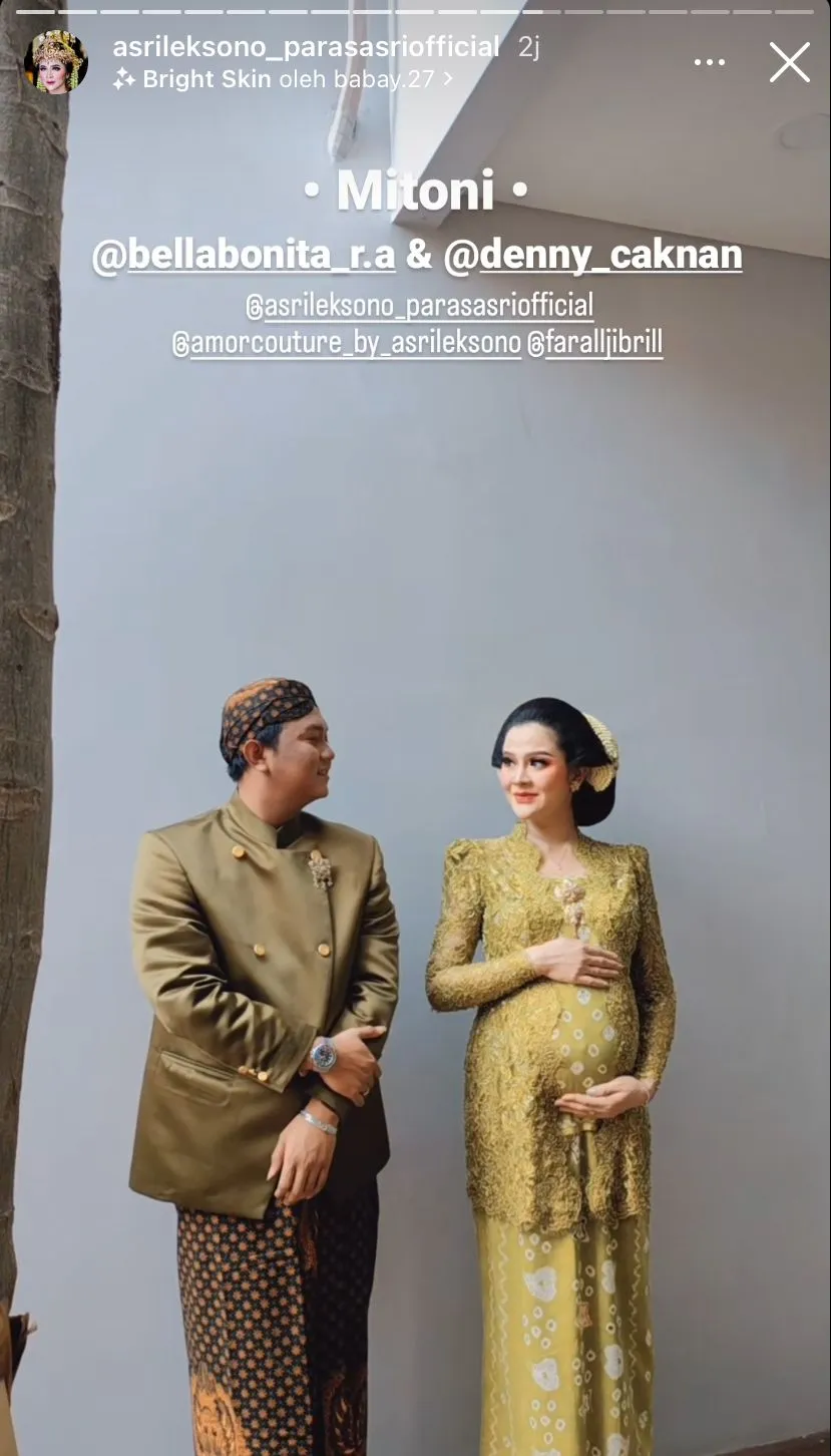 momen mitoni bella bonita dan denny caknan © instagram