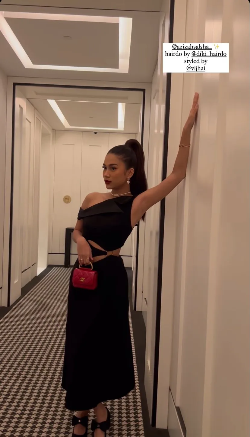 potret zize dengan makeup bold pangling © instagram