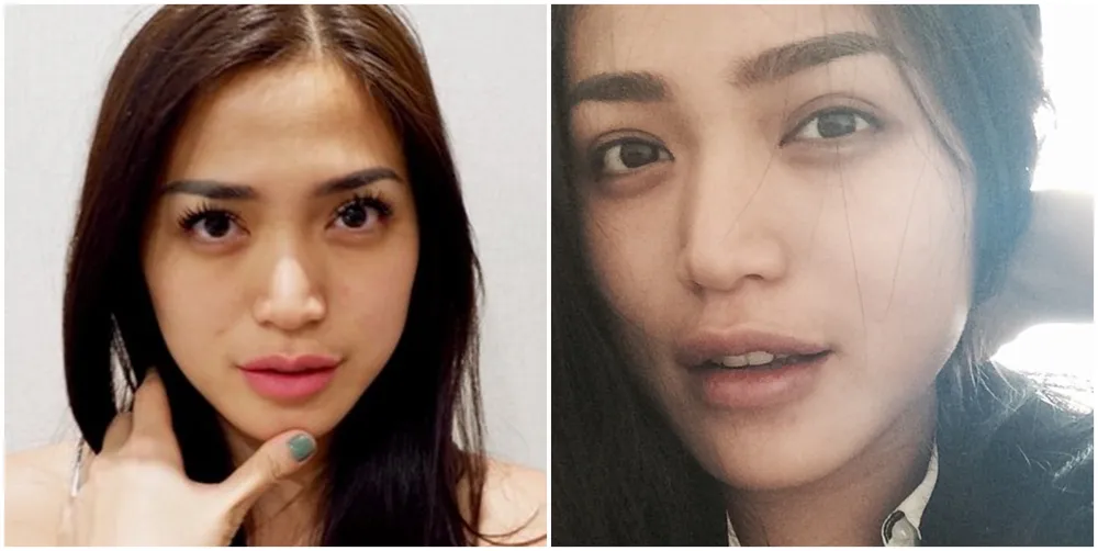 potret seleb pakai dan tanpa extension bulu mata © instagram