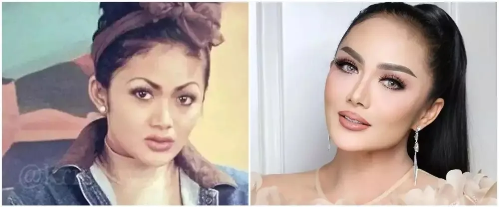 Seleb sebelum dan sesudah lakukan sulam alis Berbagai sumber