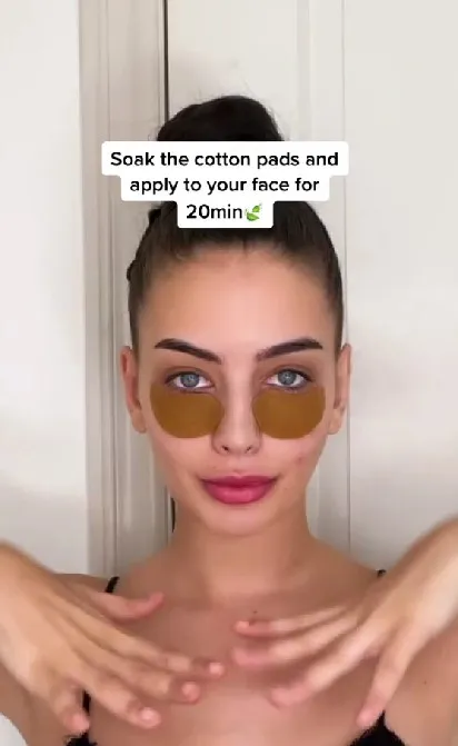 Cewek pudarkan mata panda pakai kopi TikTok