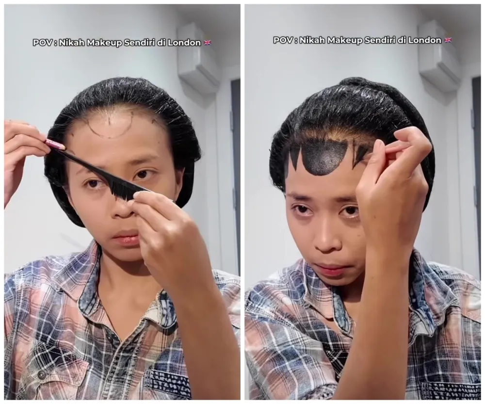 cewek ini bikin paes dan makeup sendiri © Instagram 