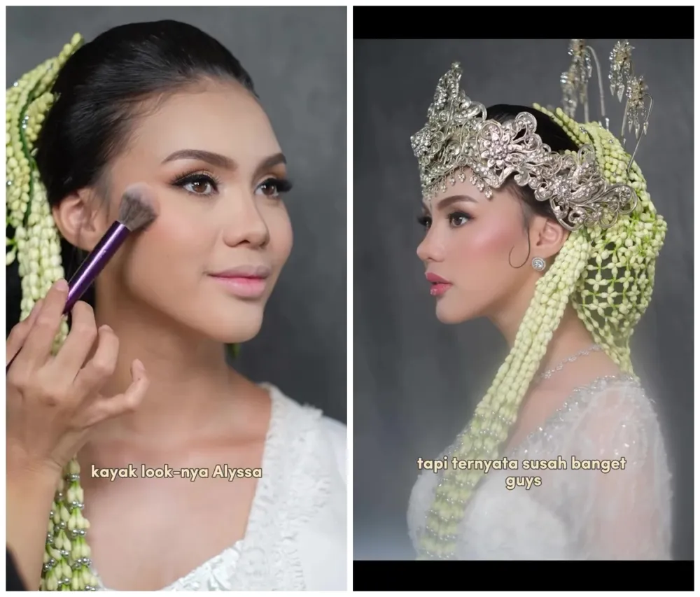 MUA ini recreate makeup akad Alyssa Daguise © Instagram 