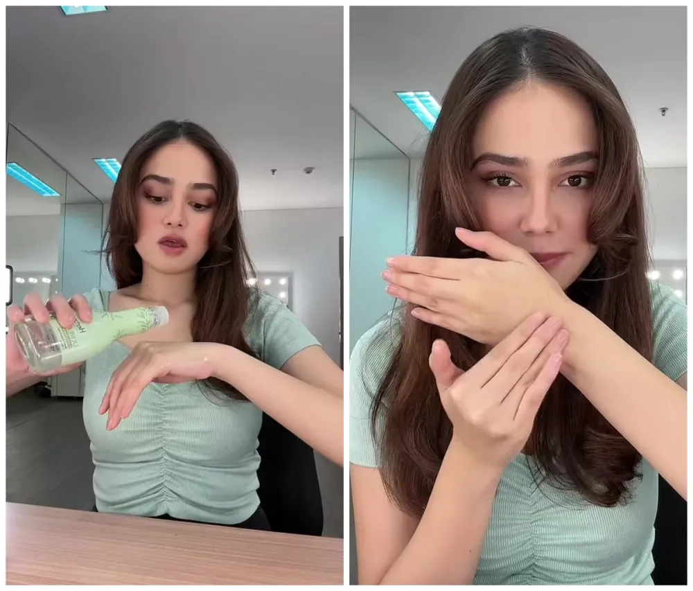 Syifa Hadju jaga kulit tangan tetap lembap © Instagram 
