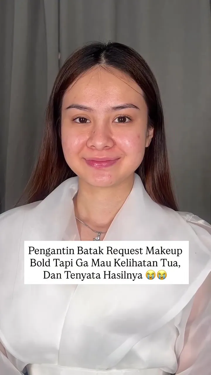 Pengantin ini request makeup bold © Instagram 