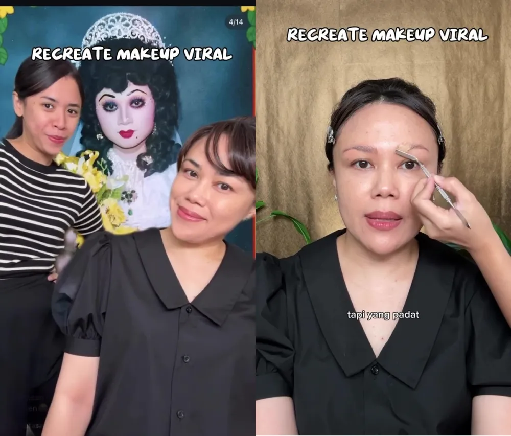 Recreate riasan pengantin tahun 2013 © Instagram Recreate riasan pengantin tahun 2013 © Instagram