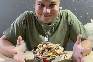 JALAN MAKAN BUBUR AYAM JADUL THE LEGEND, makan ayam pakai bubur