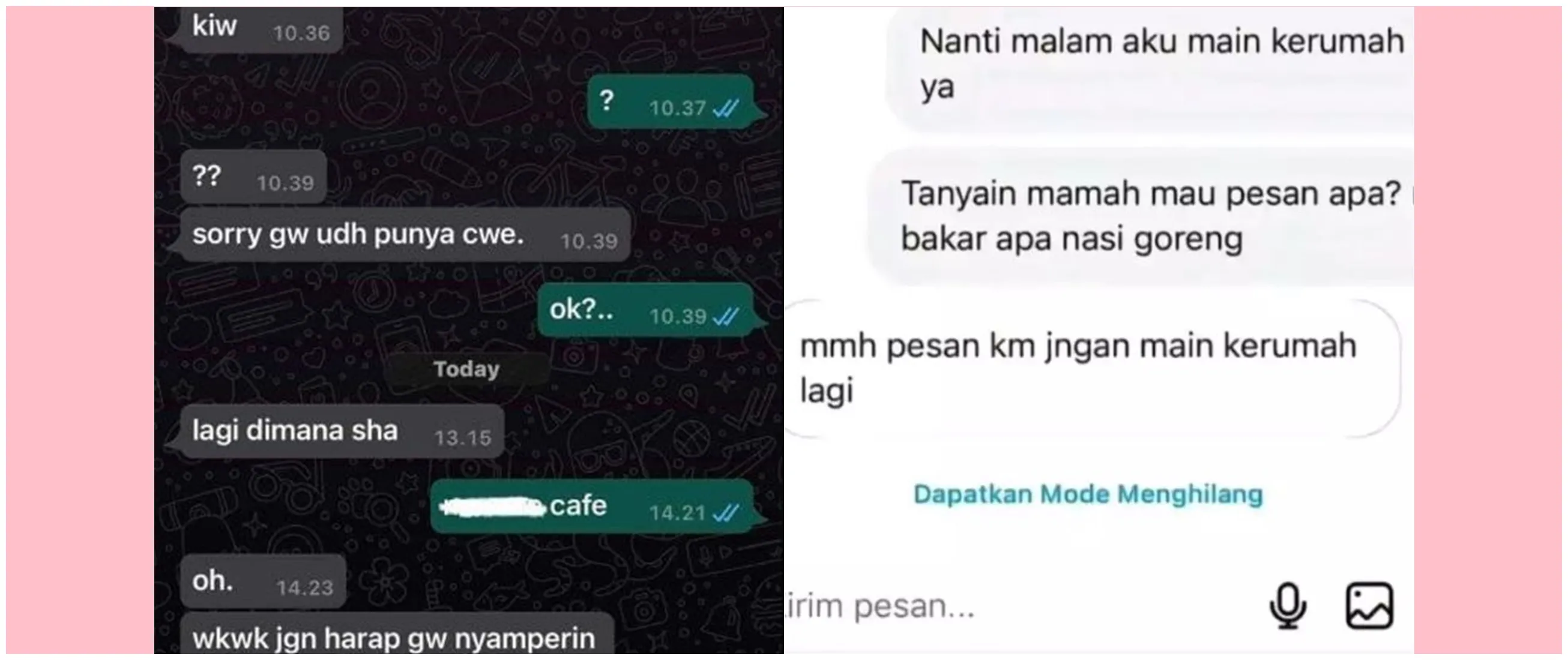 11 Chat lucu orang kepedean level dewa ini endingnya bikin lemas, ngenes abis